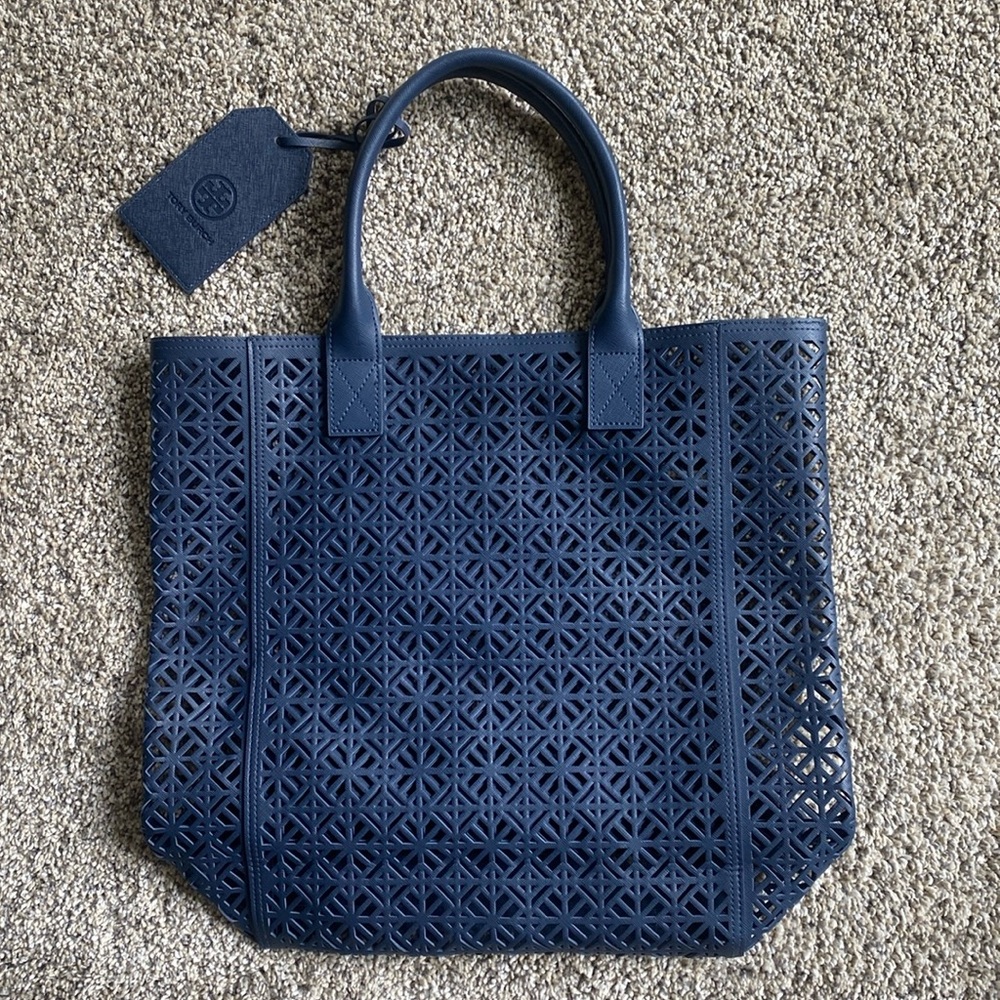 TORY BURCH: deep handbag COLOR NAVY